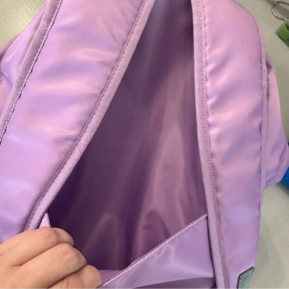 MarleyLilly Kids Purple and Sparkle Multi-Pocket Backpack with EMG Monogram GUC